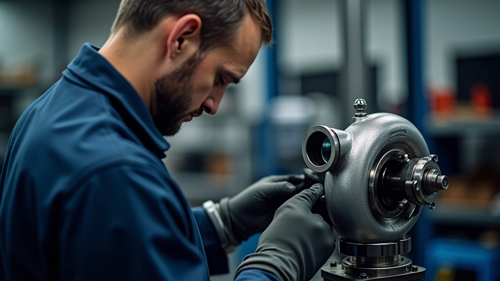 Final quality testing of rebuilt turbo cartridge